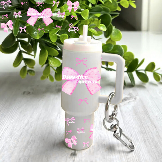 Pink Dios Dice Que Eres -Mini tumbler wrap