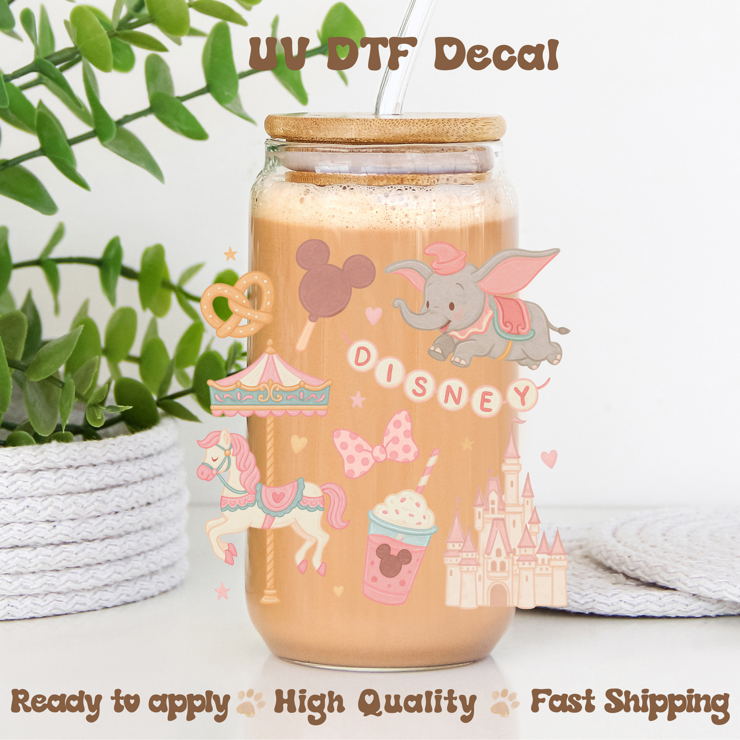 Pink Carousel - UVDTF Decal