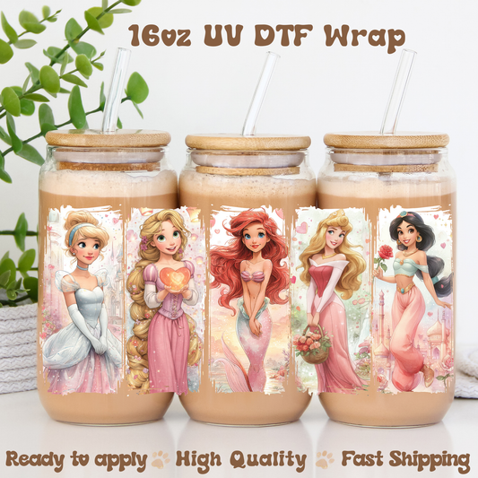 Pink Ps- 16oz UV DTF Wrap