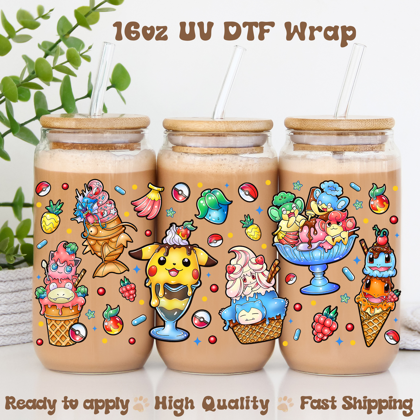 PK ice creams - 16oz UV DTF Wrap