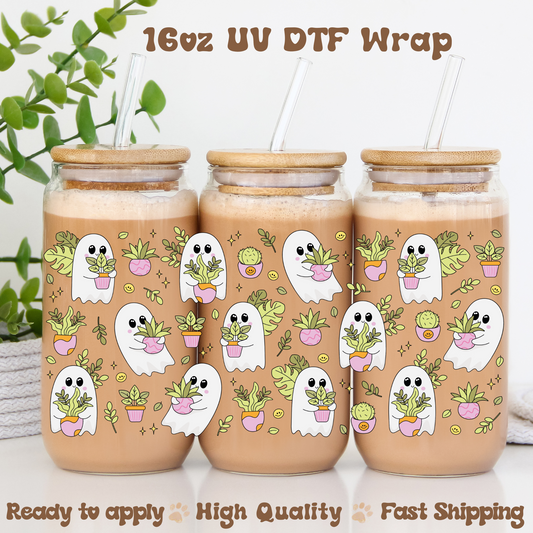 Plants and Ghosts -16oz UV DTF Wrap