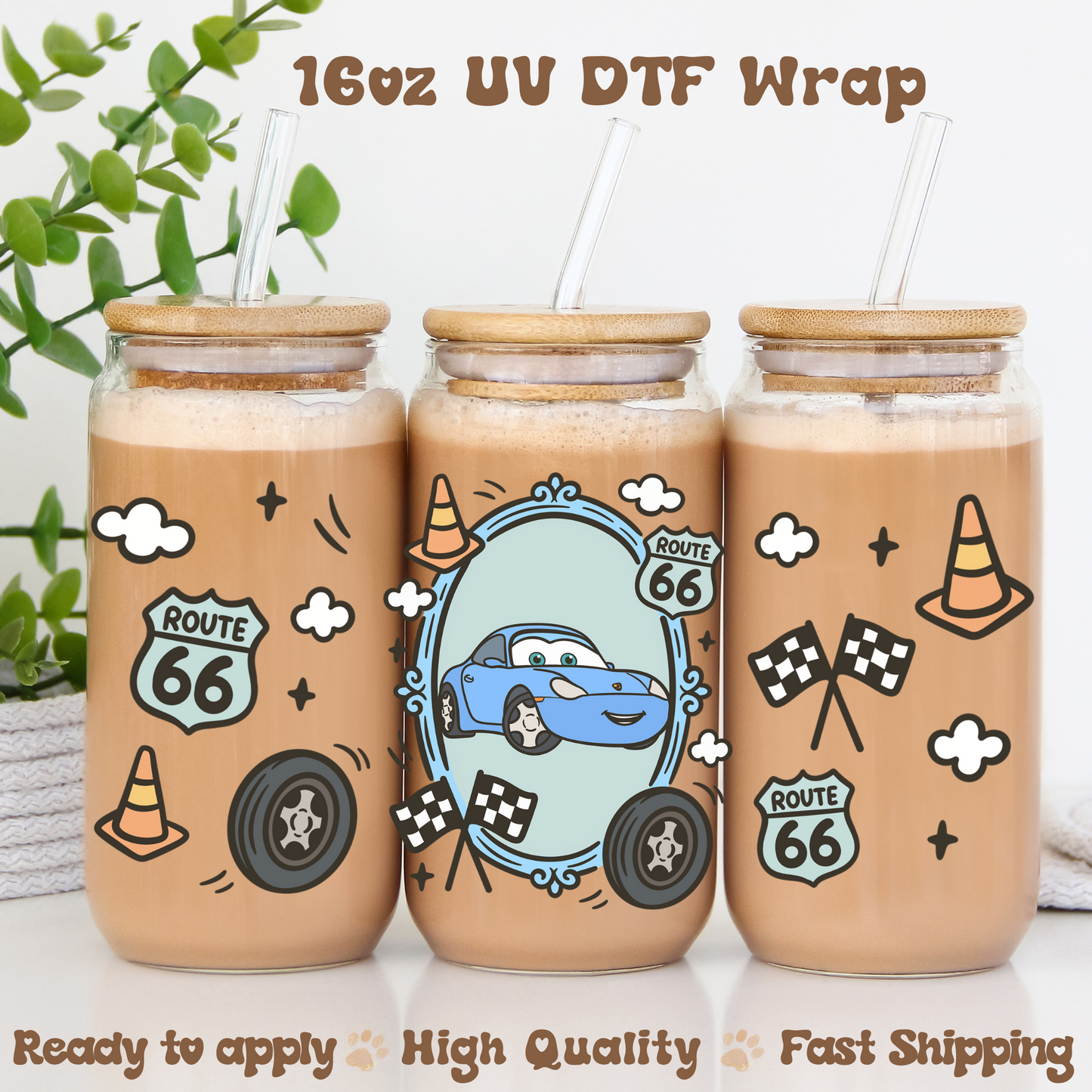 R 66 Blue- 16oz UV DTF Wrap