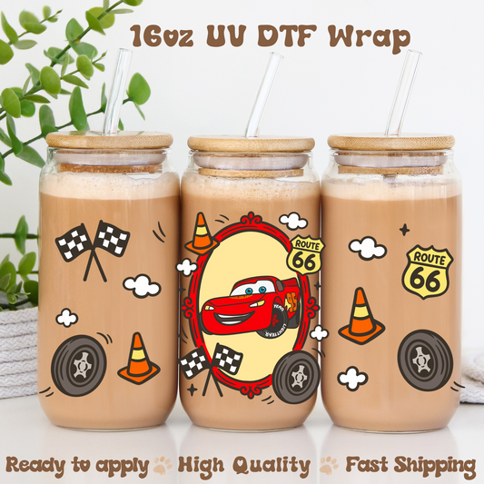 R 66 Red- 16oz UV DTF Wrap