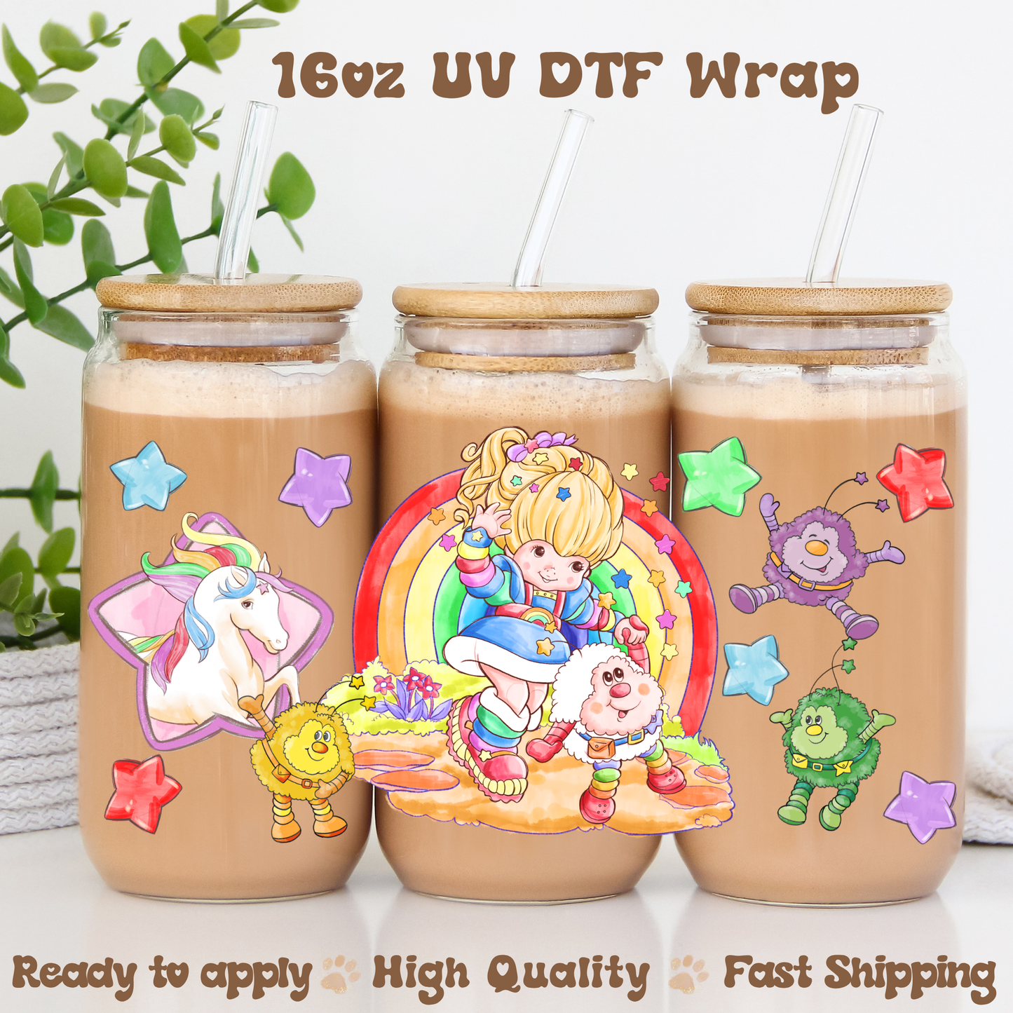 Rainbow Girl - 16oz UV DTF Wrap