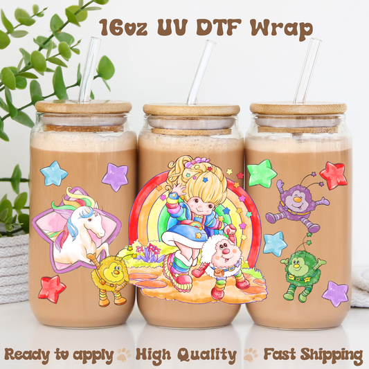 Rainbow Girl - 16oz UV DTF Wrap
