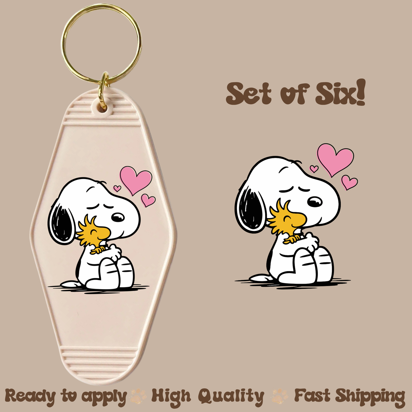 Sn And Bird - UV DTF Motel Keychain Decal