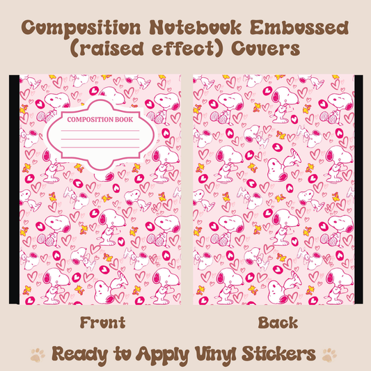 Sn Pink - Embossed Vinyl Notebook Cover
