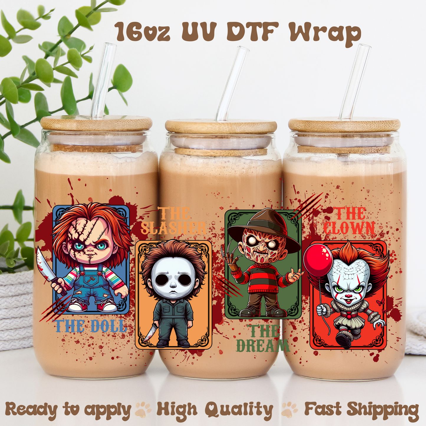 Spooky h- 16oz UV DTF Wrap