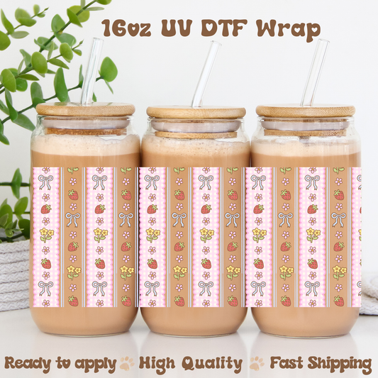 Spring Floral - 16oz UV DTF Wrap