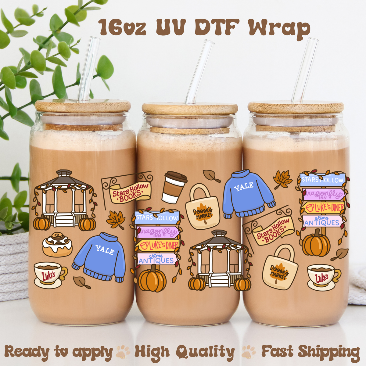 Stars Fall - 16oz UV DTF Wrap