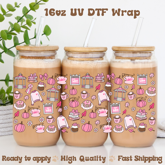 Stars H Pink - 16oz UV DTF Wrap