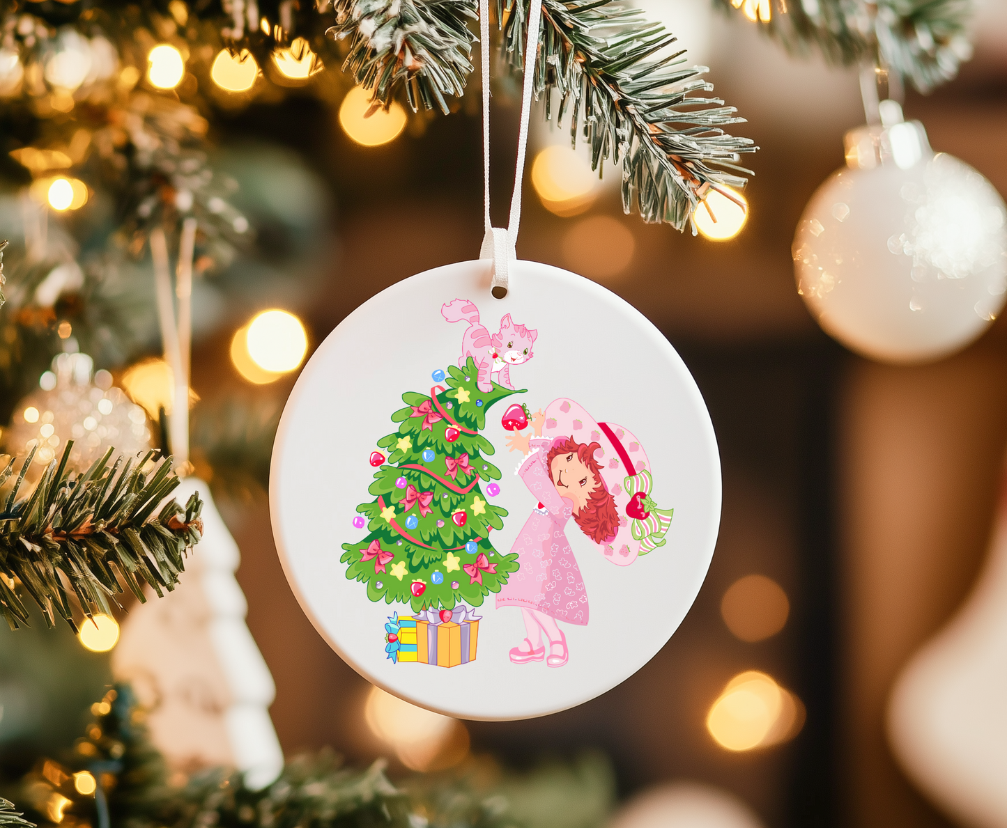Christmas Strawberry -UVDTF Ornament Decal