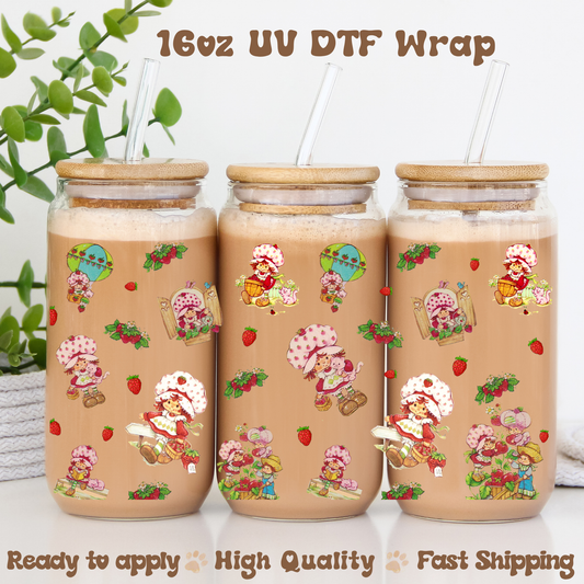 Strawberry SD V - 16oz UV DTF Wrap