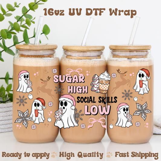 Sugar High -16oz UV DTF Wrap