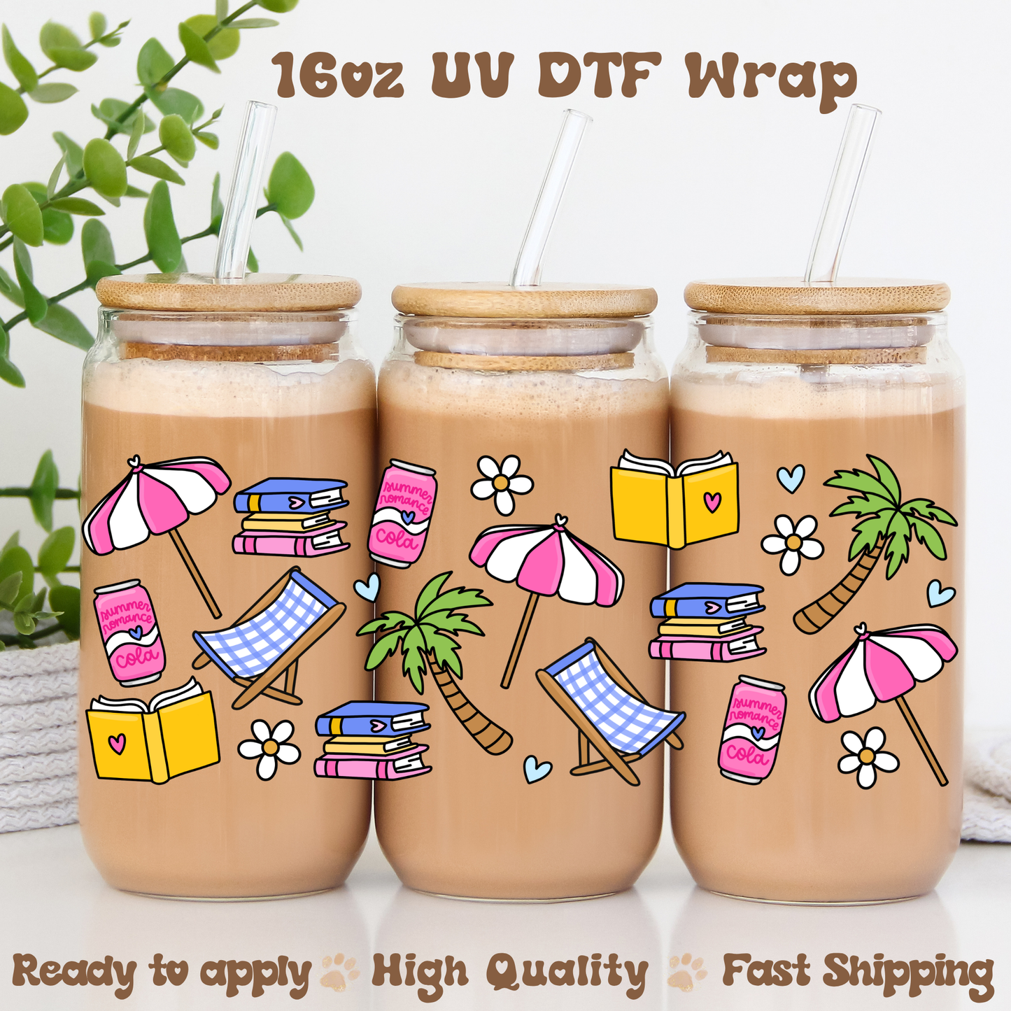 Summer Romance - 16oz UV DTF Wrap