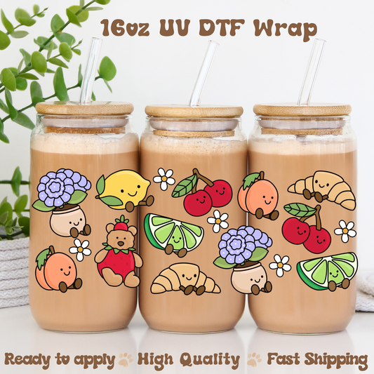 Summer Stuffies - 16oz UV DTF Wrap