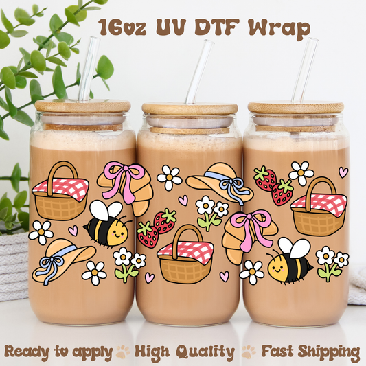 Summer Vibes - 16oz UV DTF Wrap