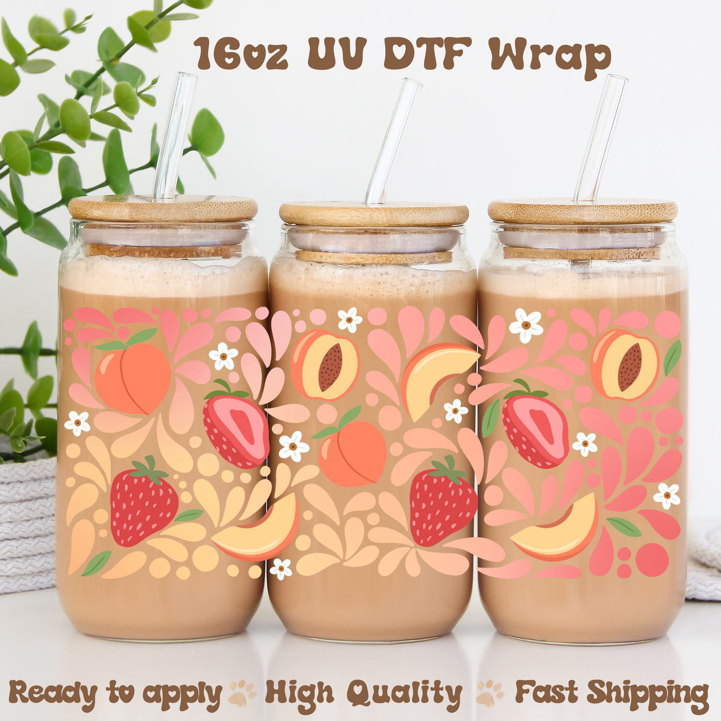 Talavera Fruits- 16oz UV DTF Wrap