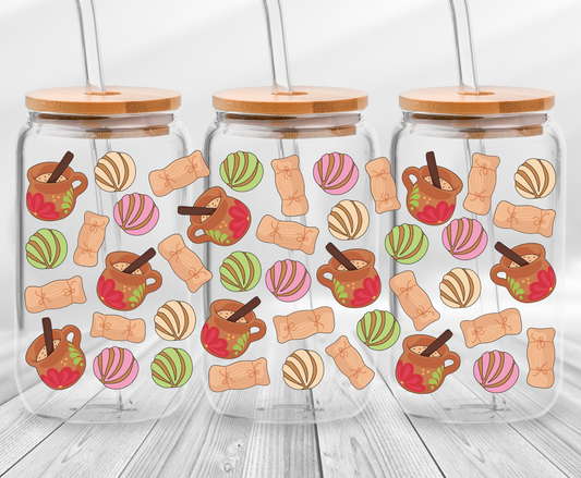 Tamales, Atole, Conchas-16oz UVDTF Cup Wrap
