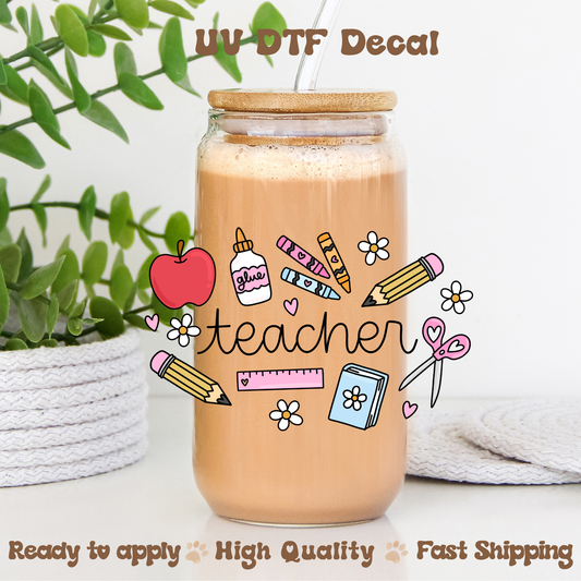 Teacher - UVDTF Decal