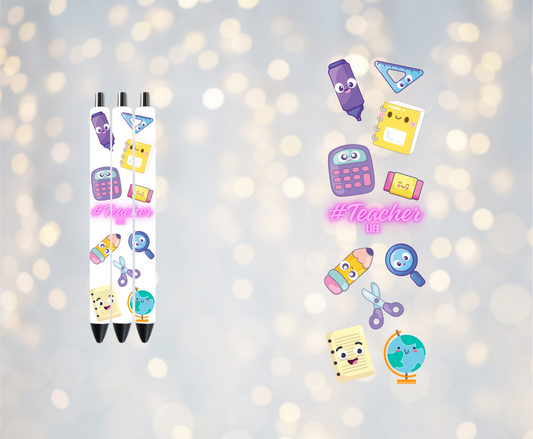 Teacher Life - UV DTF Pen Wrap