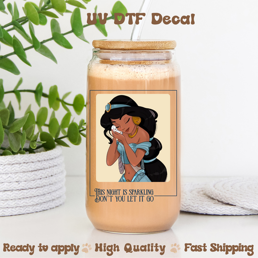 The Night is Sparkling -UVDTF Decal