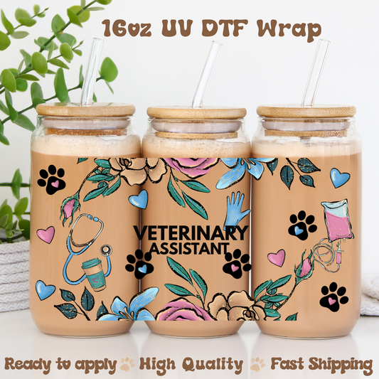 Veterinary Assistant - 16oz UV DTF Wrap