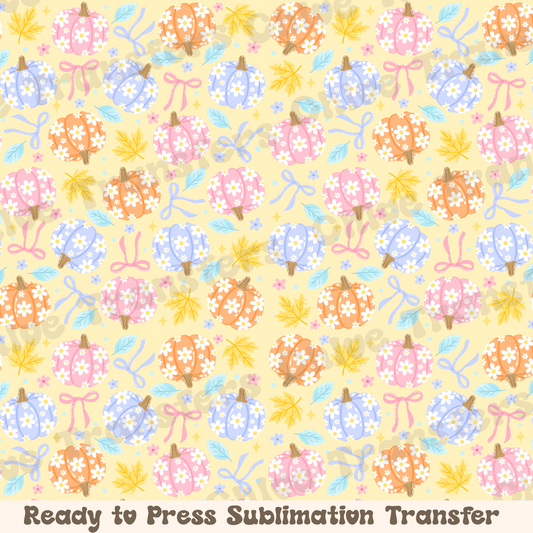 Whimsical Fall Pumpkins - Sublimation Sheet