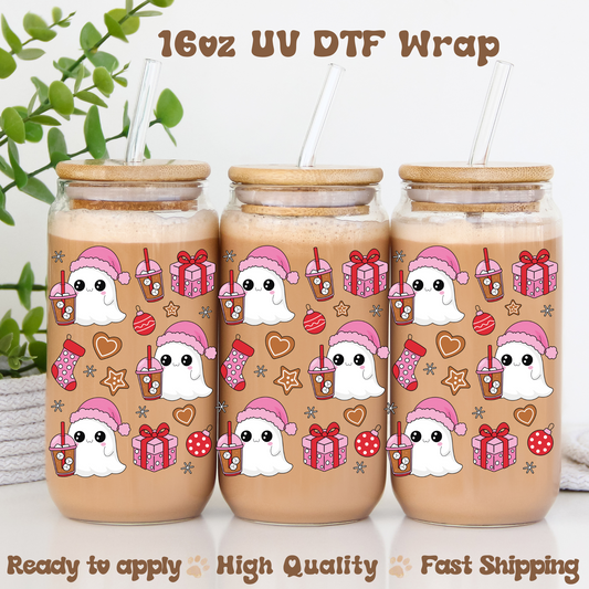 Xmas Ghosst -16oz UV DTF Wrap