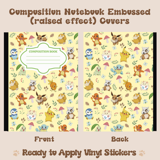 Yellow P - Embossed Vinyl Notebook Cover