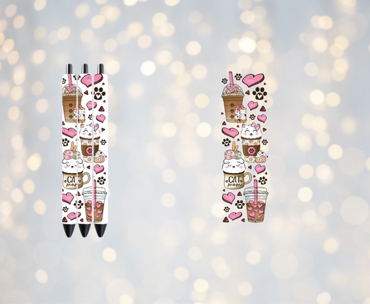 Cat Latte Pen Wrap