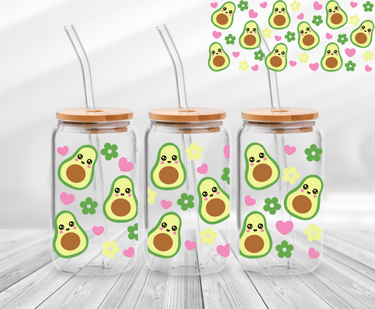 Cute Avocados - UV DTF 16oz Wrap