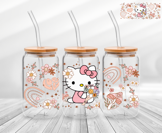 Boho Cat - UV DTF 16oz Wrap